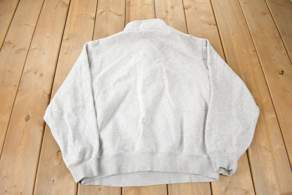 Vintage Y2K Buffalo Law School Collegiate Quarter Zip Sweater Size Small