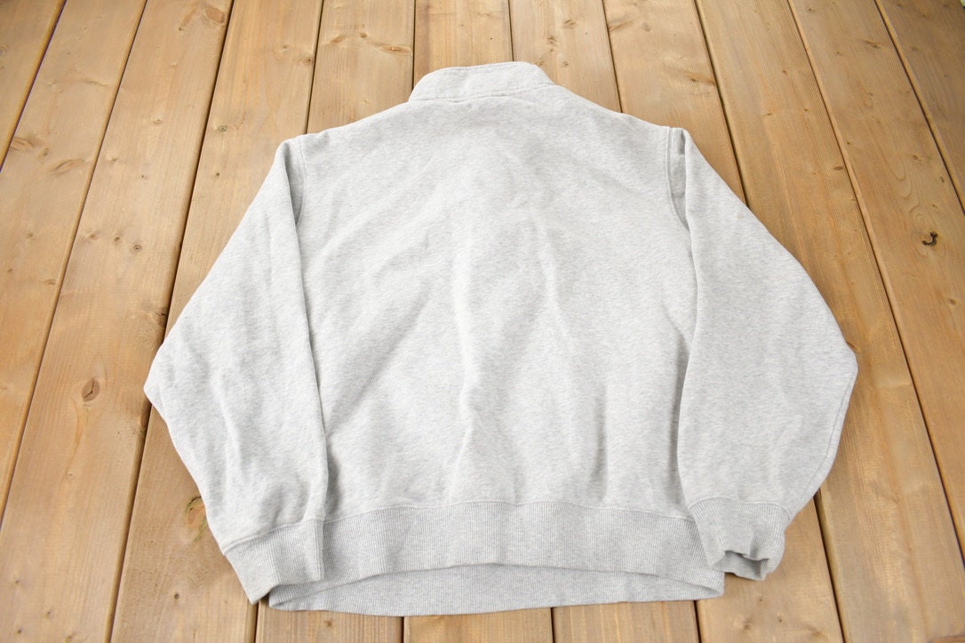 Vintage Y2K Buffalo Law School Collegiate Quarter Zip Sweater Size Small