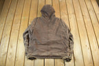 Vintage 2000s Carhartt Hooded Sherpa Lined Jacket Mens Large