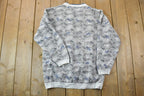Vintage 1990s Todays News Abstract Double Collar Crewneck Sweatshirt