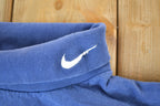 Vintage 1990s Nike Embroidered Mini Swoosh Turtleneck Light Sweatshirt