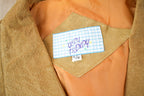 Vintage 1990s Du Sault Brown Suede Fringe Jacket