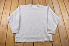 Vintage 1990s Blank Unbranded Grey Crewneck Sweatshirt