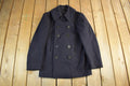 Vintage 1940s WW2-Cold War Era Naval Wool Coat Men's Small /