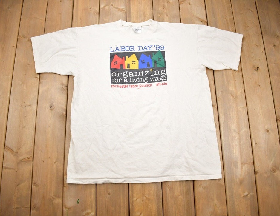 Vintage 1990s Labour Day 99' Souvenir T Shirt