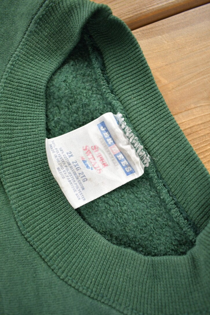 Vintage 1990s Zionsville Eagles Embroidered Crewneck Sweatshirt Size 2X