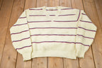 Vintage 1990s Probe Striped Knitted Sweater