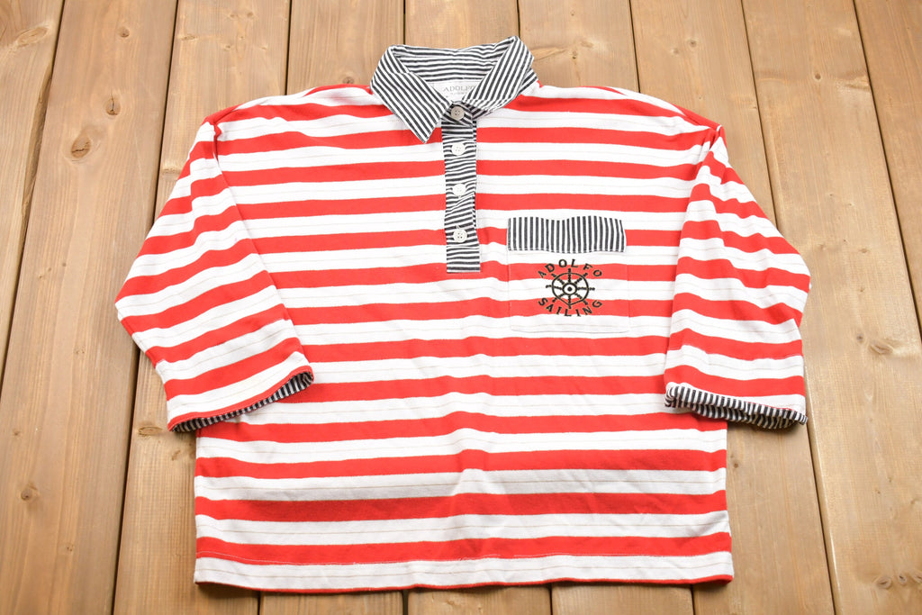 Vintage 90's Adolfo Sailing Button Up Shirt