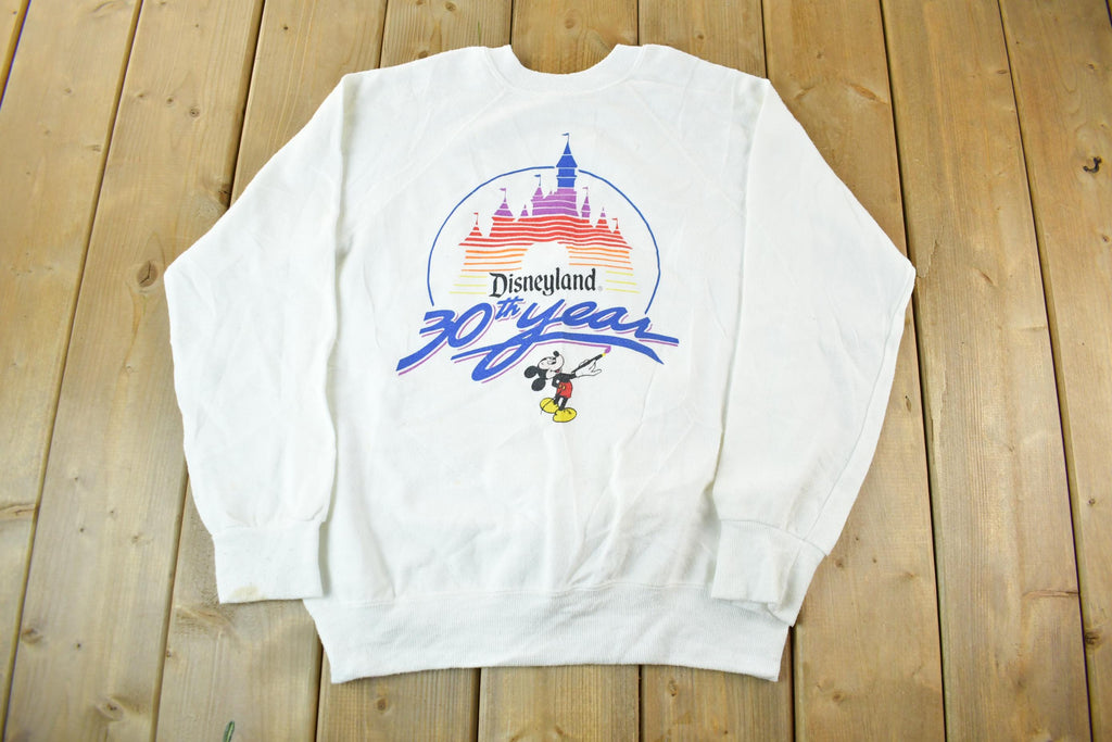 Vintage 1980s Walt Disneyland Mickey Mouse Crewneck Adult Small