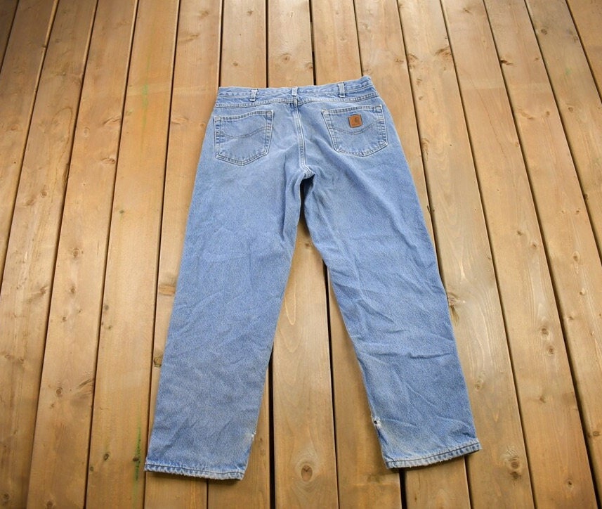 Vintage 1990s Carhartt Blanket Lined Work Pants Size 36x32