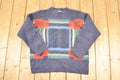 Vintage 1990s Gabriella Frattini Setball Abstract Knit Crewneck Sweater Mens L
