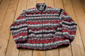 Vintage 1980s Alfred Dunner All Over Print Full Zip Fleece Sweater