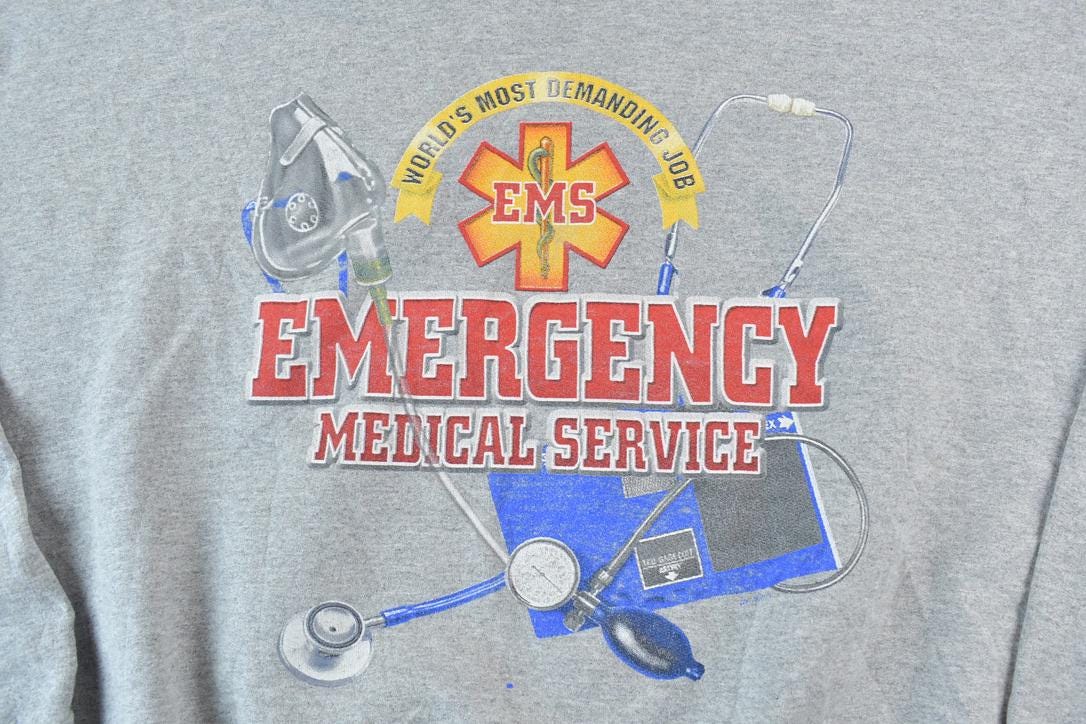 Vintage 1990s EMS Souvenir Crewneck Sweatshirt