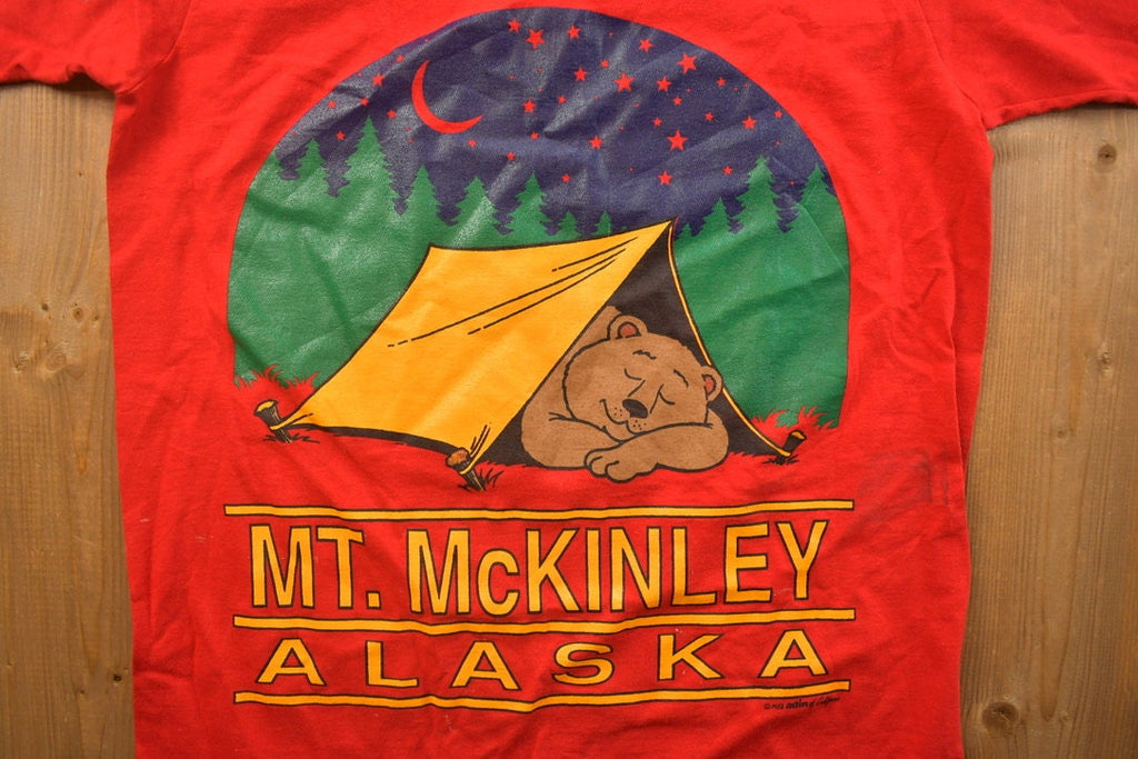 Vintage 1990s Mt. McKinley Alaska Travel T-Shirt