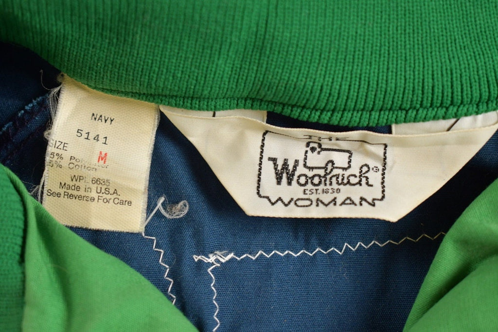 Vintage 1980s All Over Patch Woolrich Quarter Zip Jacket