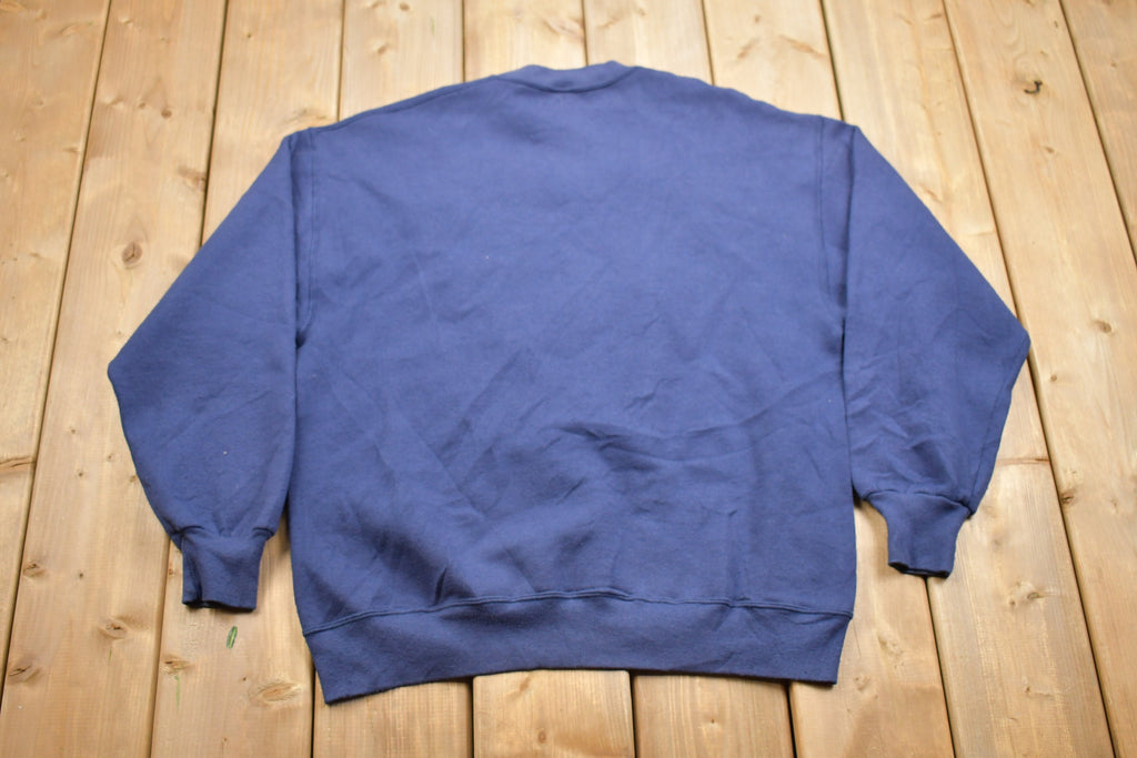 Vintage 1990s Heart Theme 3D Graphic Crewneck Sweater / 90s Crewneck / Grandma Sweater / Streetwear / Made In USA / Valentines Day Theme