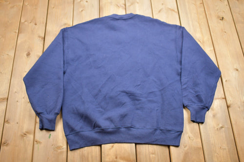 Vintage 1990s Heart Theme 3D Graphic Crewneck Sweater / 90s Crewneck / Grandma Sweater / Streetwear / Made In USA / Valentines Day Theme