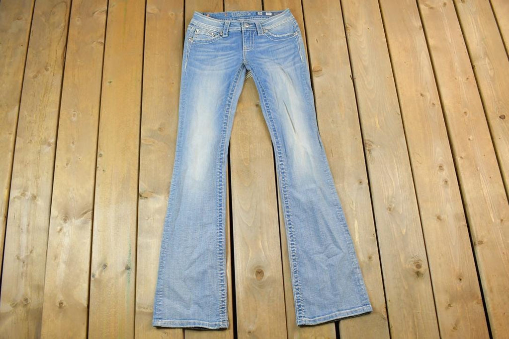 Vintage Y2K Miss Me Bedazzled Low Rise Jeans Size 26x31