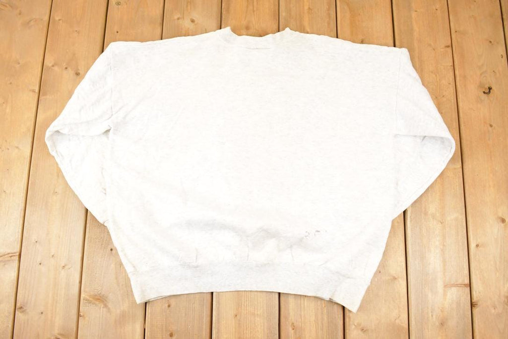 Vintage 1990s I Don't Do Mornings Bulldog Graphic Print Crewneck Sweatshirt Men's XL