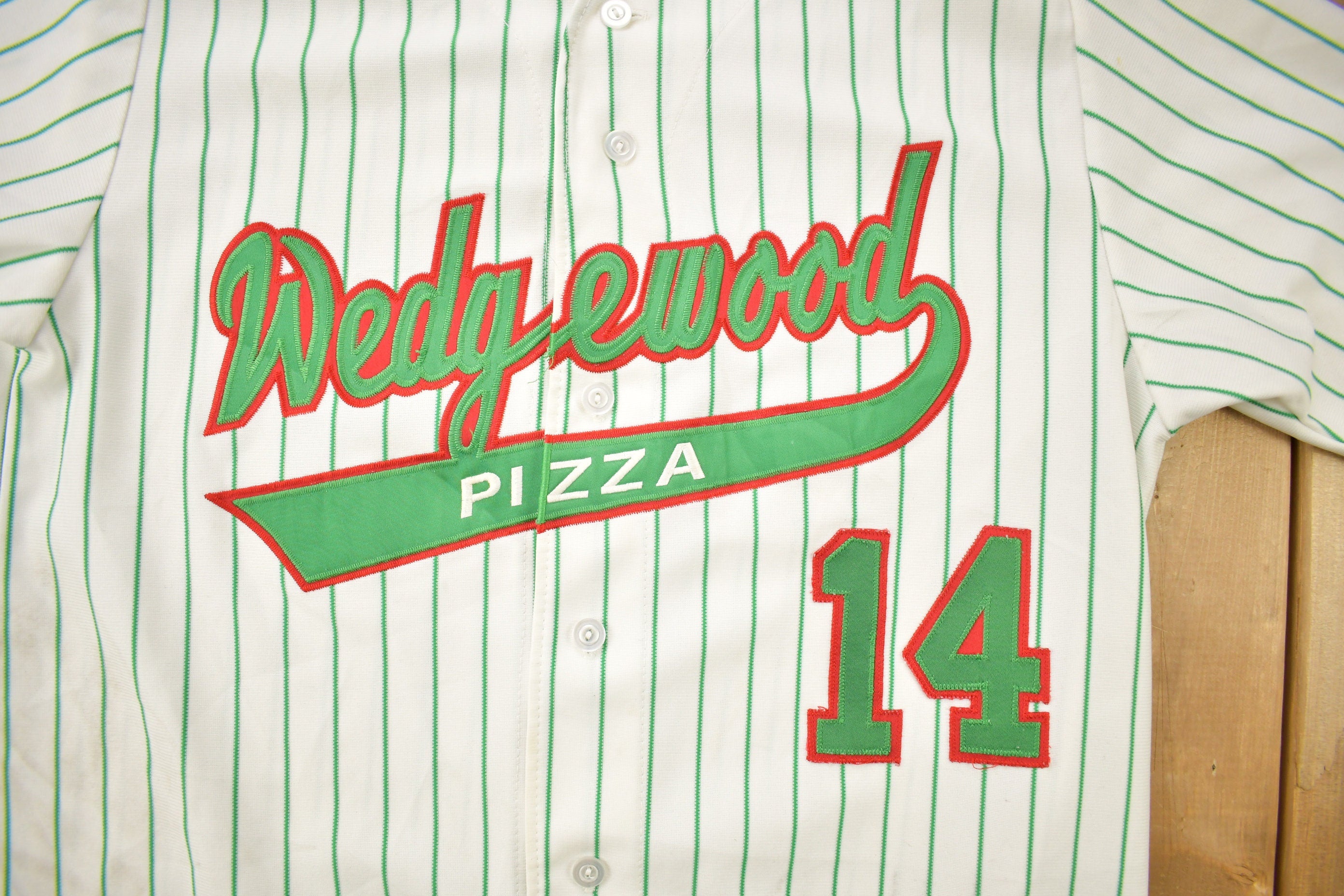 Vintage 1990s Wedgewood Pizza Baseball Style Delong #14 Jersey