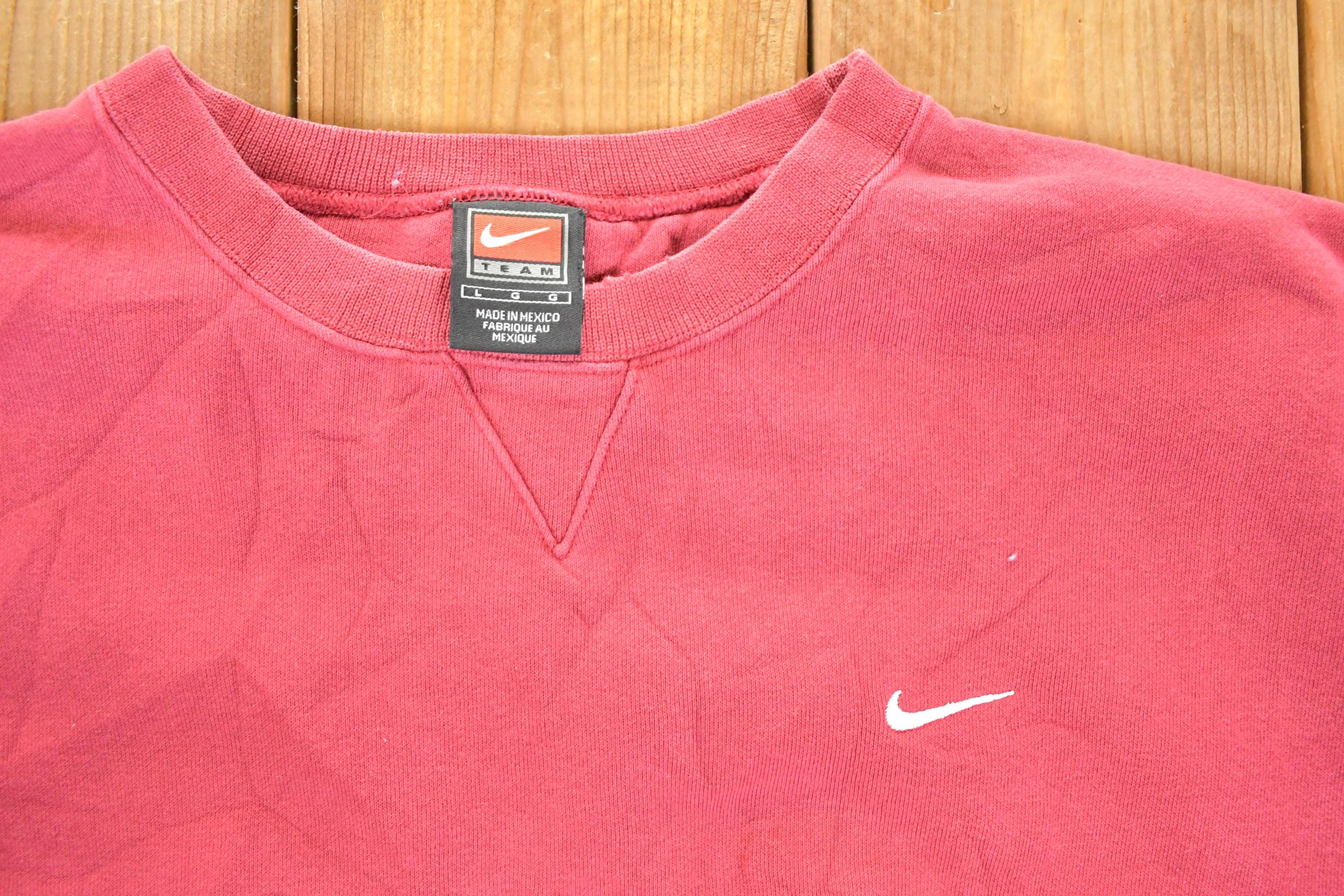 Vintage 1990s Nike Embroidered Mini Swoosh Sweatshirt Mens XL
