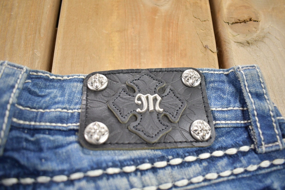 Vintage Y2K Miss Me Bedazzled Low Rise Jeans Size 26x31