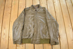 Vintage 1990s Echtes Leder German Leather Jacket Men's Medium