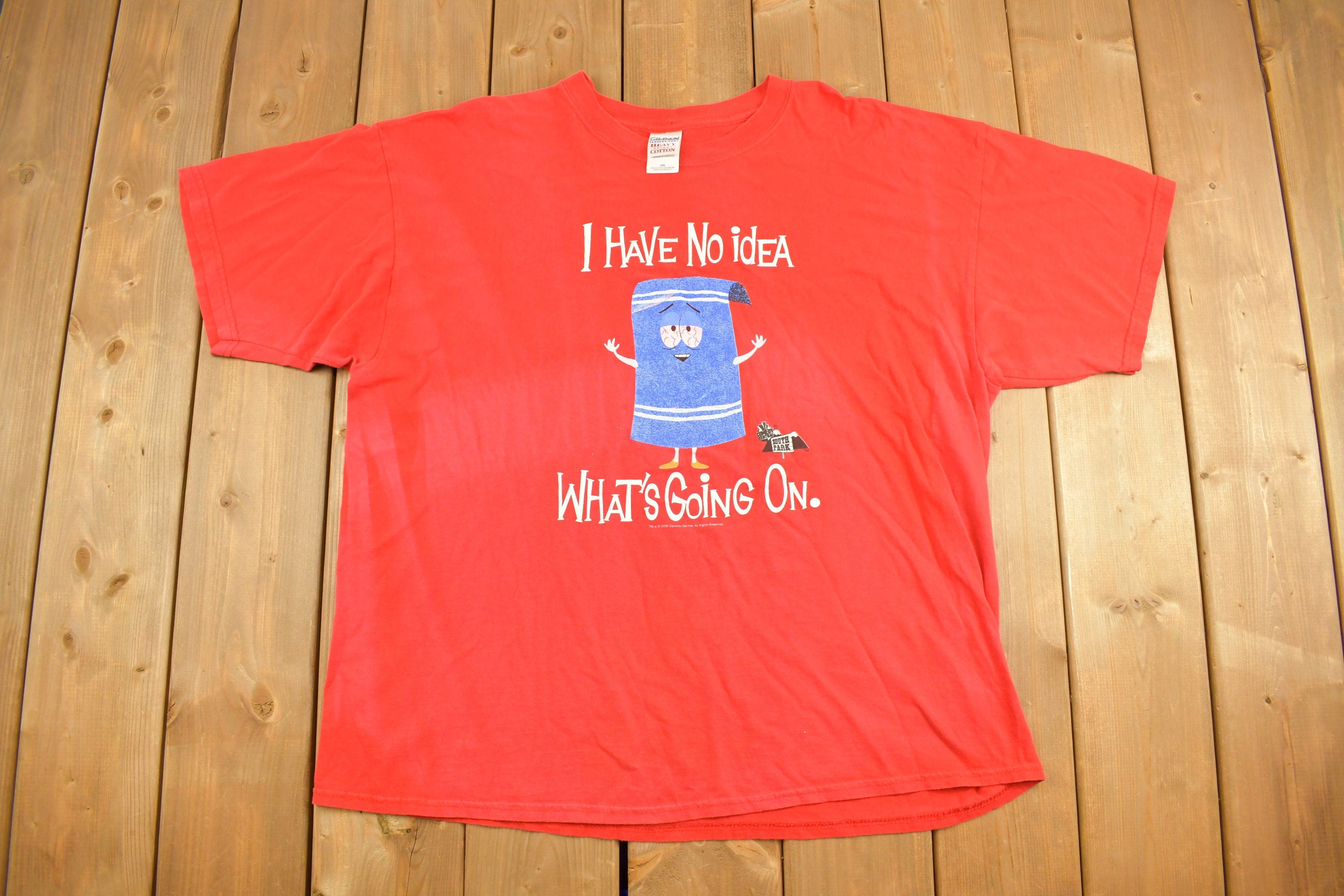 Vintage 2003 South Park Towelie Graphic T-Shirt Cartoon Graphic