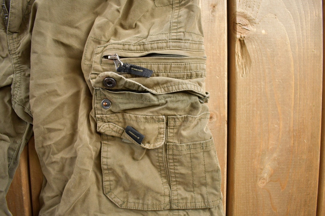 Vintage 1990s BC Clothing Zip Off Cargo Pants Size 32x29