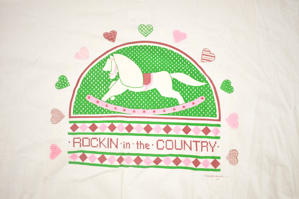 Vintage 1990s Rockin In The Country Graphic T Shirt
