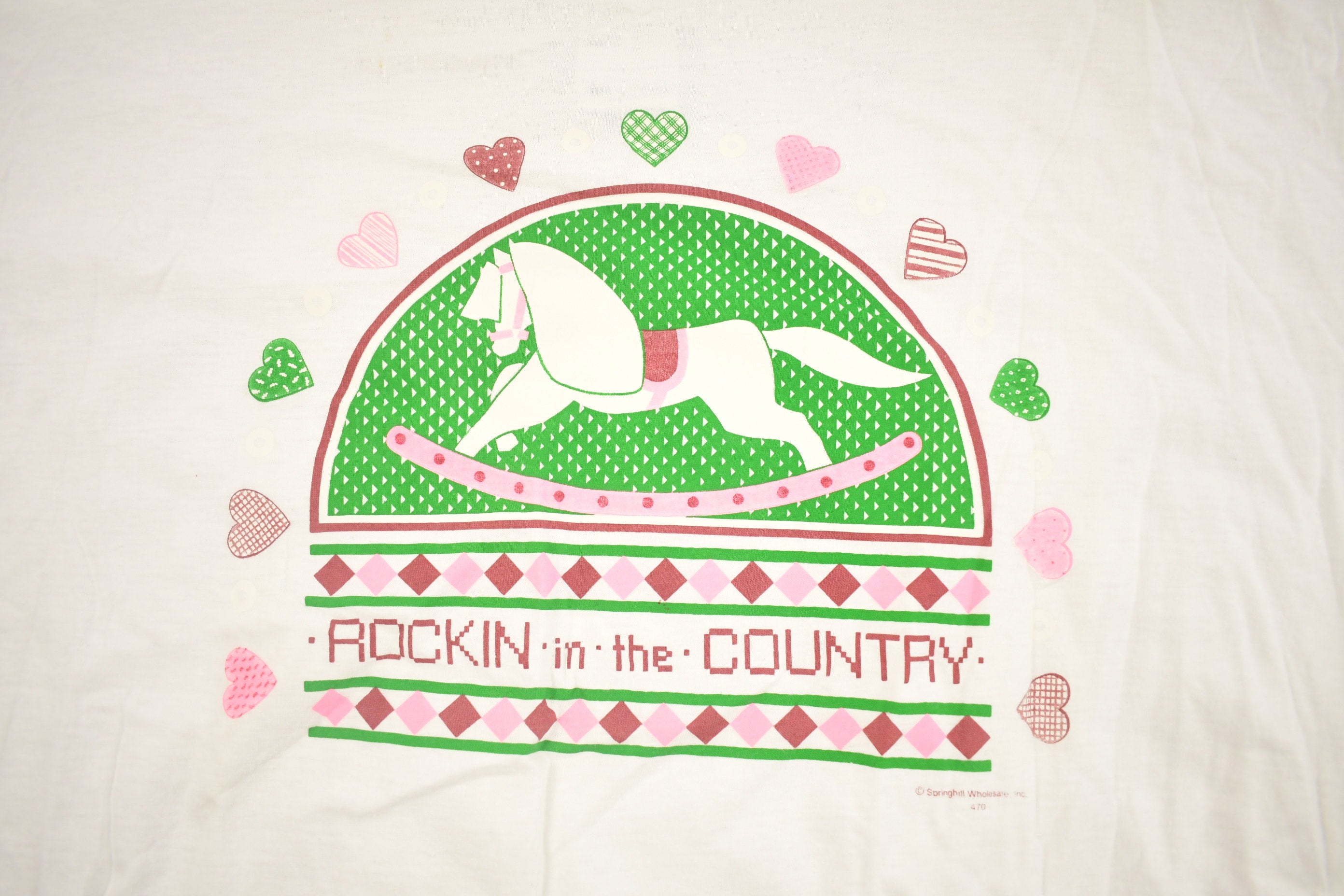 Vintage 1990s Rockin In The Country Graphic T Shirt