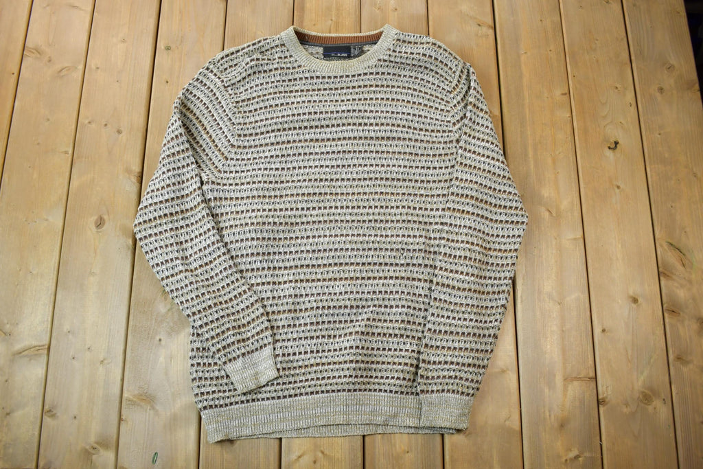 Vintage 1990s Bill Blass Knit Crewneck Sweater /