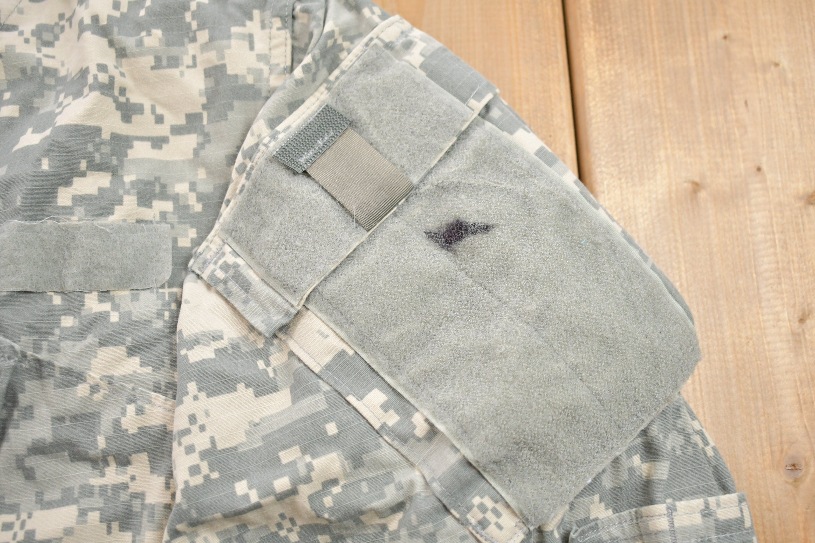 Vintage Military Digital Camo Button Up Shirt