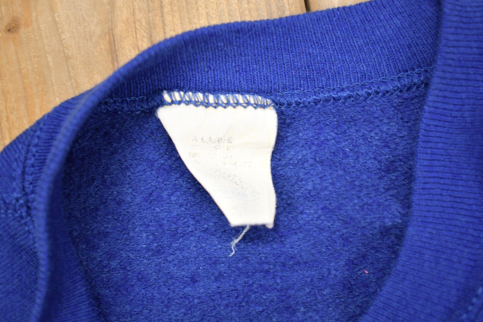 Vintage 1990s Blue Blank Crewneck Sweatshirt