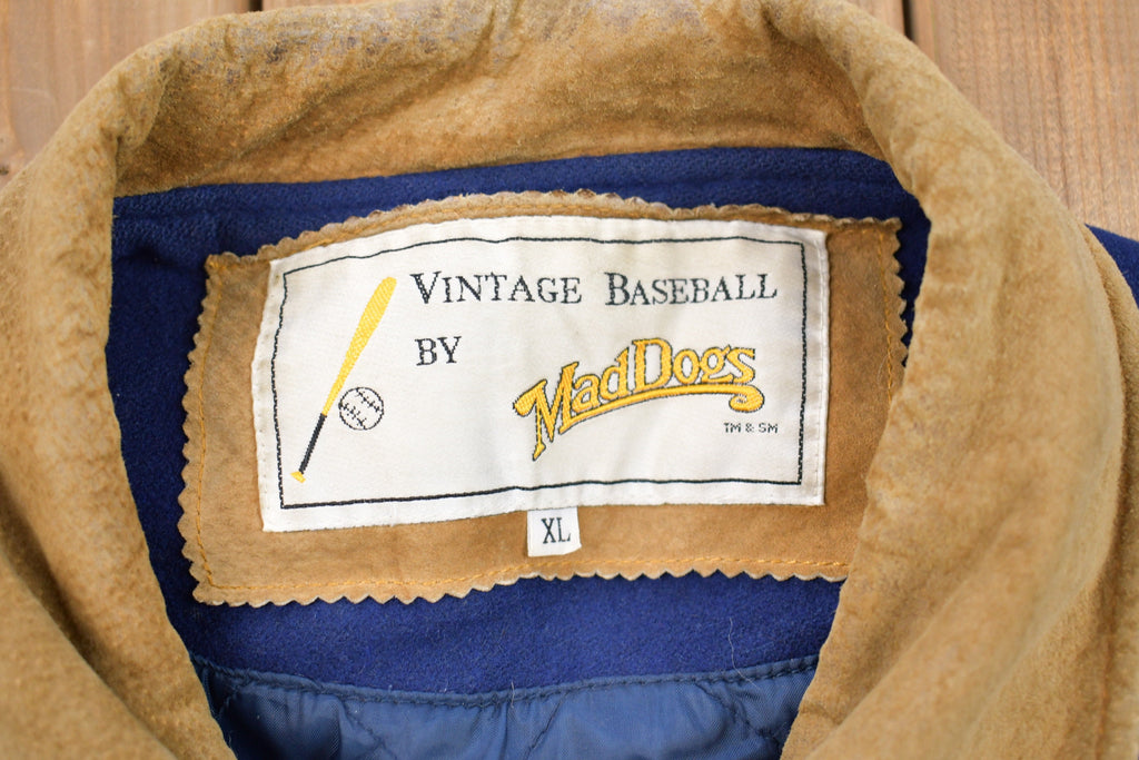 Vintage 1990s Mad Dogs Hong Kong Wool Varsity Jacket Wool