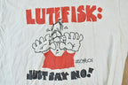 Vintage 1980s Screen Stars Best Lutefisk Just Say No Single Stitch T-Shirt