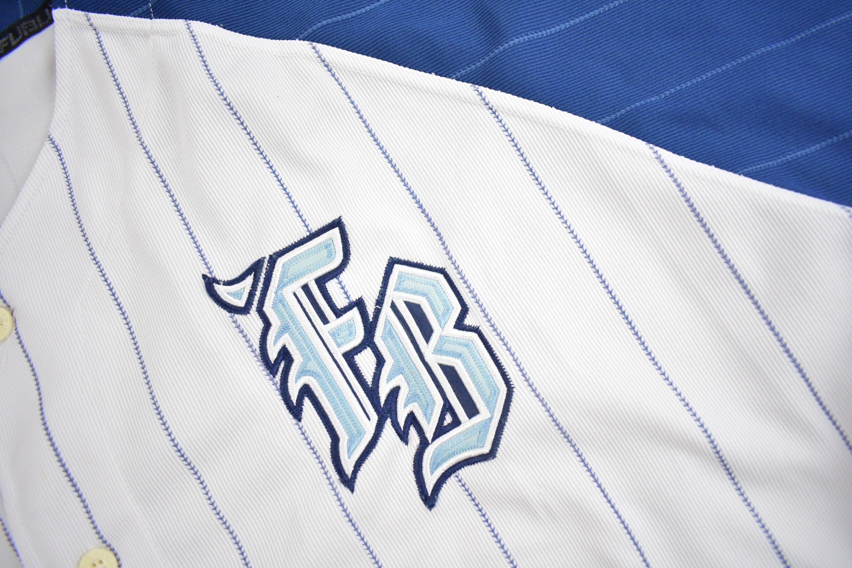 Vintage 1990s FUBU Pinstripe Baseball Jersey