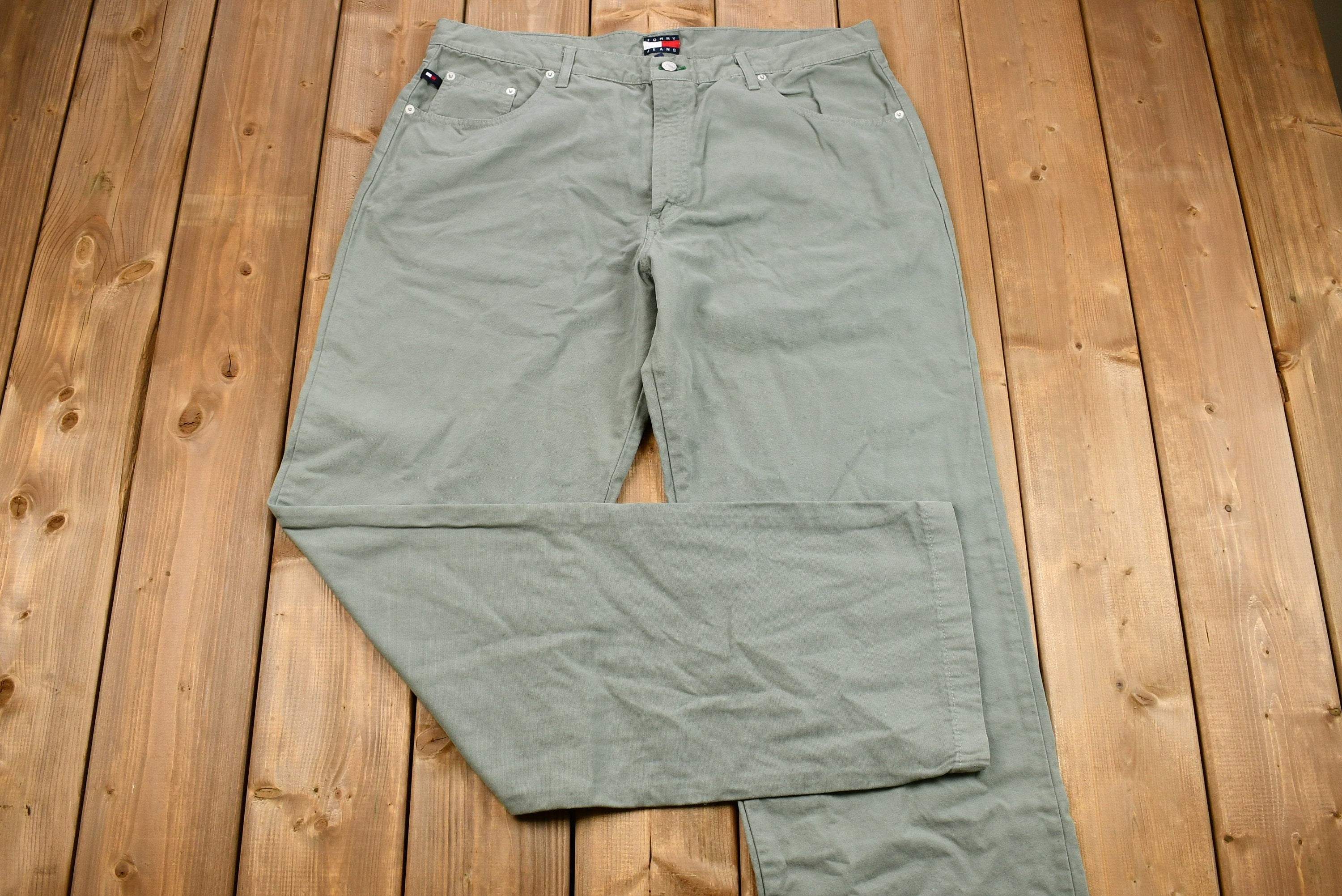 Vintage 1990s Tommy Hilfiger Relaxed Fit Grey Pants