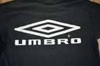 Vintage 1990s Umbro Black T-Shirt  90s  Vintage Streetwear  Graphic T Shirt  All Black  Umbro