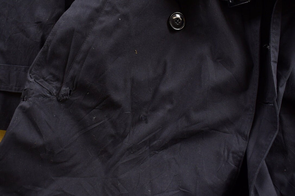 Vintage 2001 Military Black All Weather Trench Coat