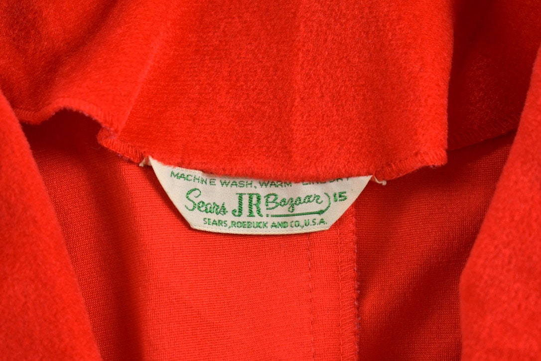 Vintage 1960s Sears Red Button Blazer Coat
