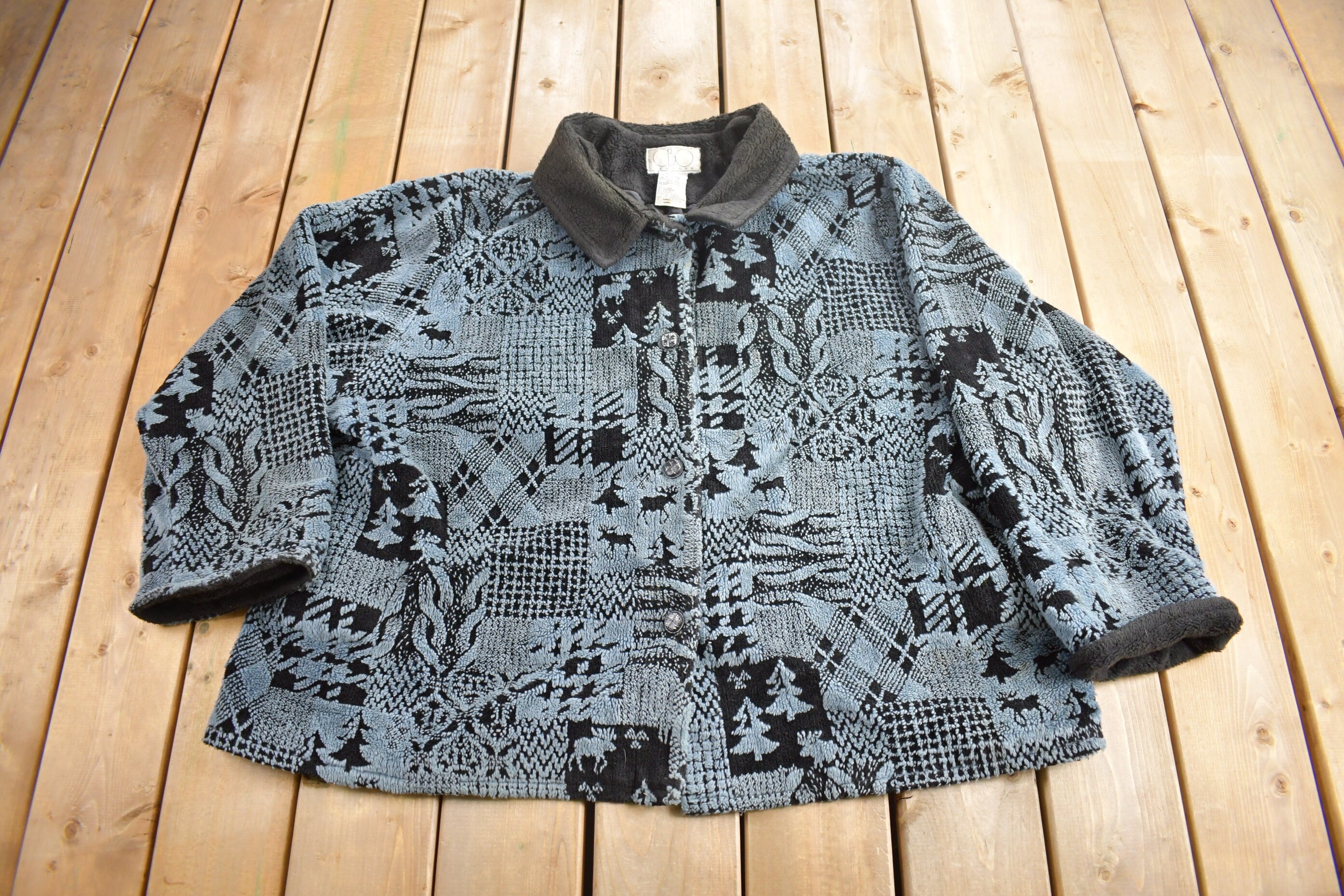Vintage 1990s CBO New York Fleece Jacket