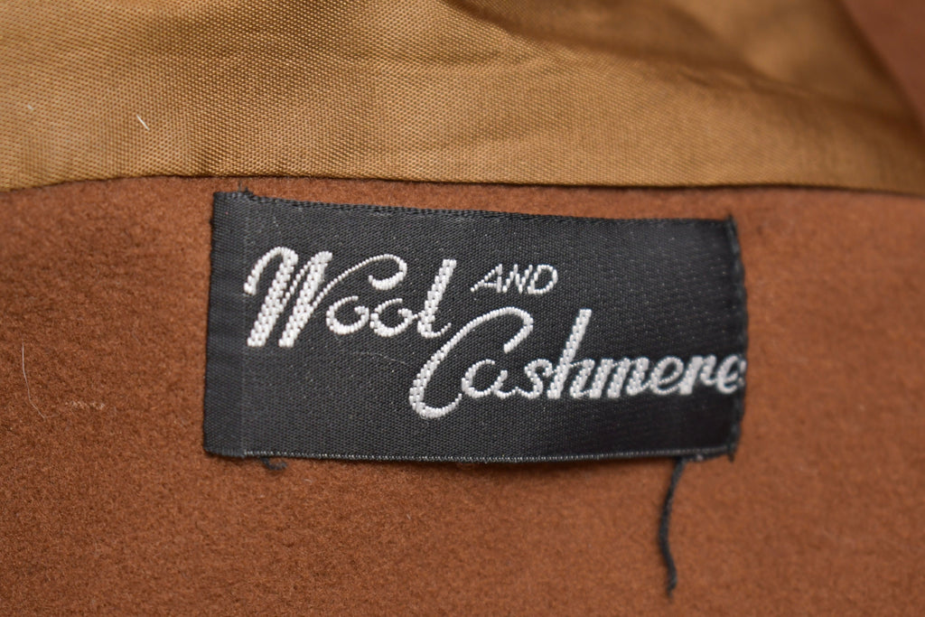Vintage 1980s Raffinati Cashmere Fringe Full Length Coat