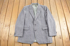 Vintage 1990s Haggar Herringbone Wool Blazer