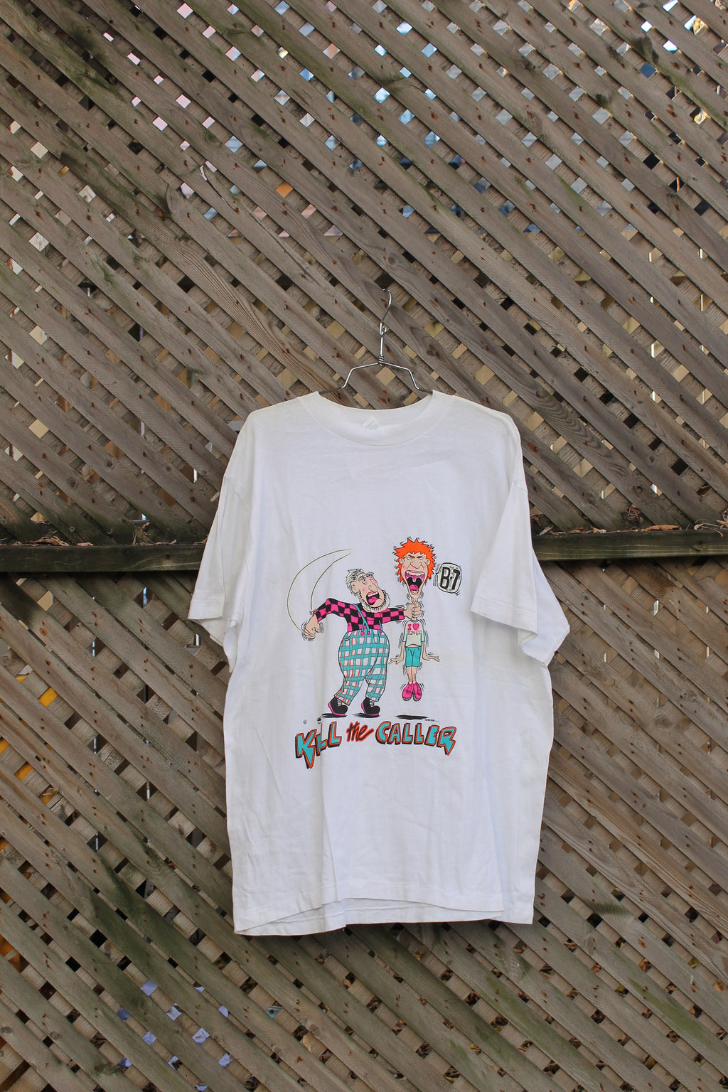 Vintage 1990s Kill The Caller Bingo Graphic T Shirt