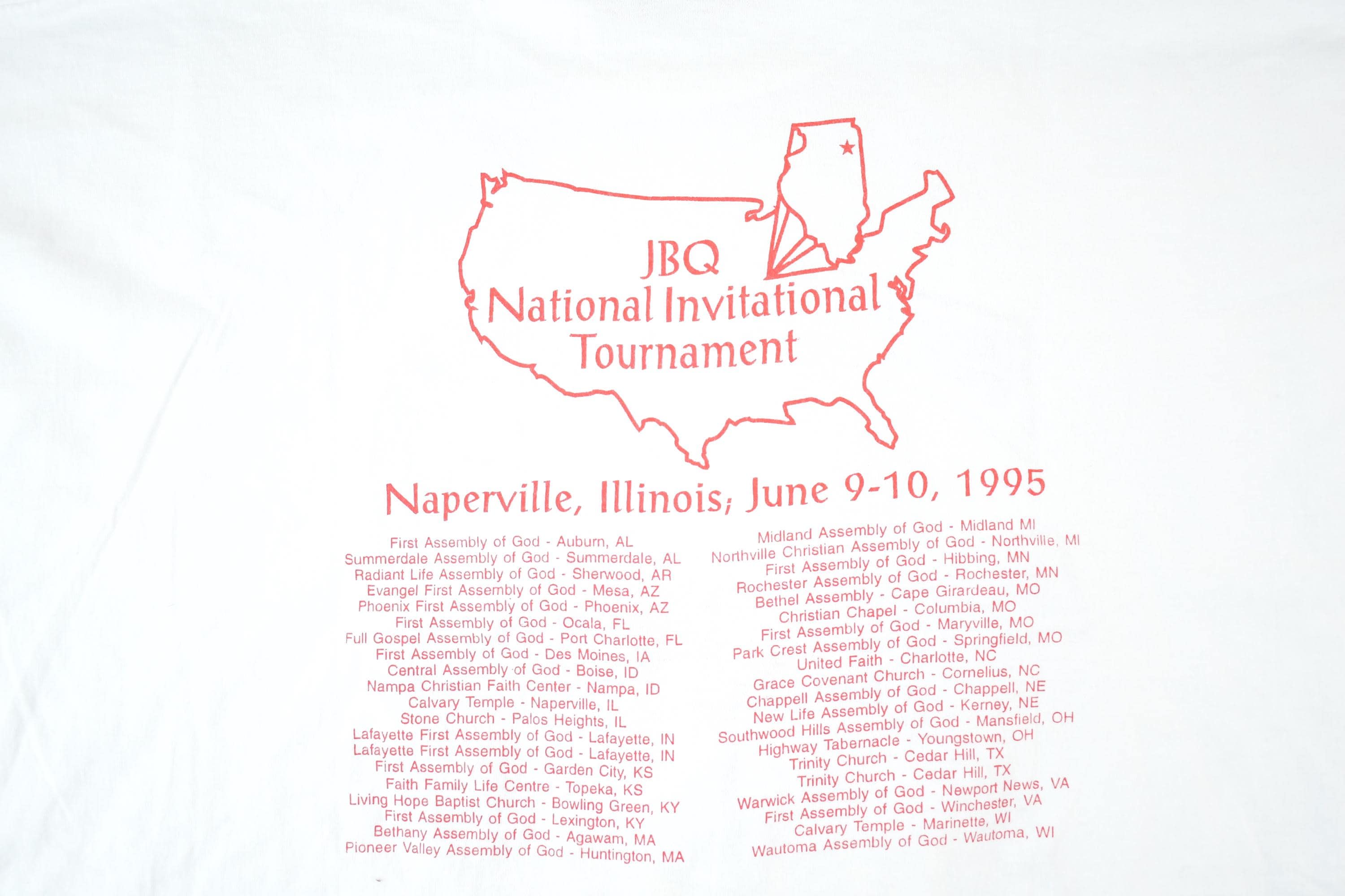 Vintage 1990s JBQ Fuel For Fire Souvenir Barbequing T-Shirt Mens XL