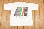 Vintage 1990s Pisa Italia Graphic Print Souvenir T-Shirt Men's L