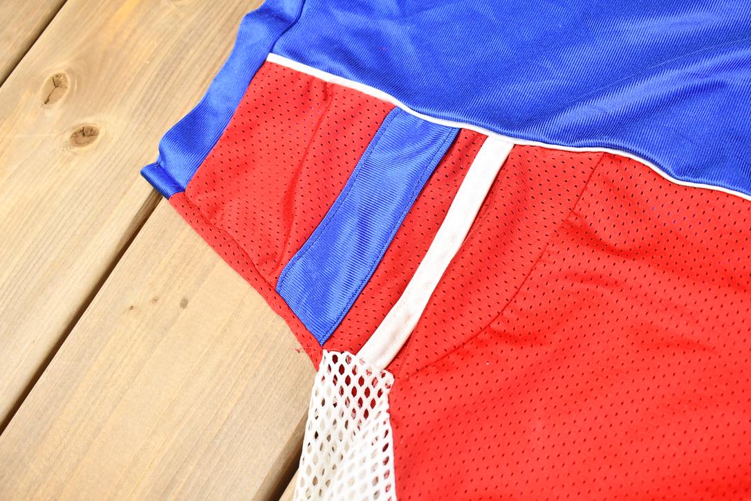 Vintage 1990s Cropped Fit Revere High School Mesh Football Jersey Size Xl