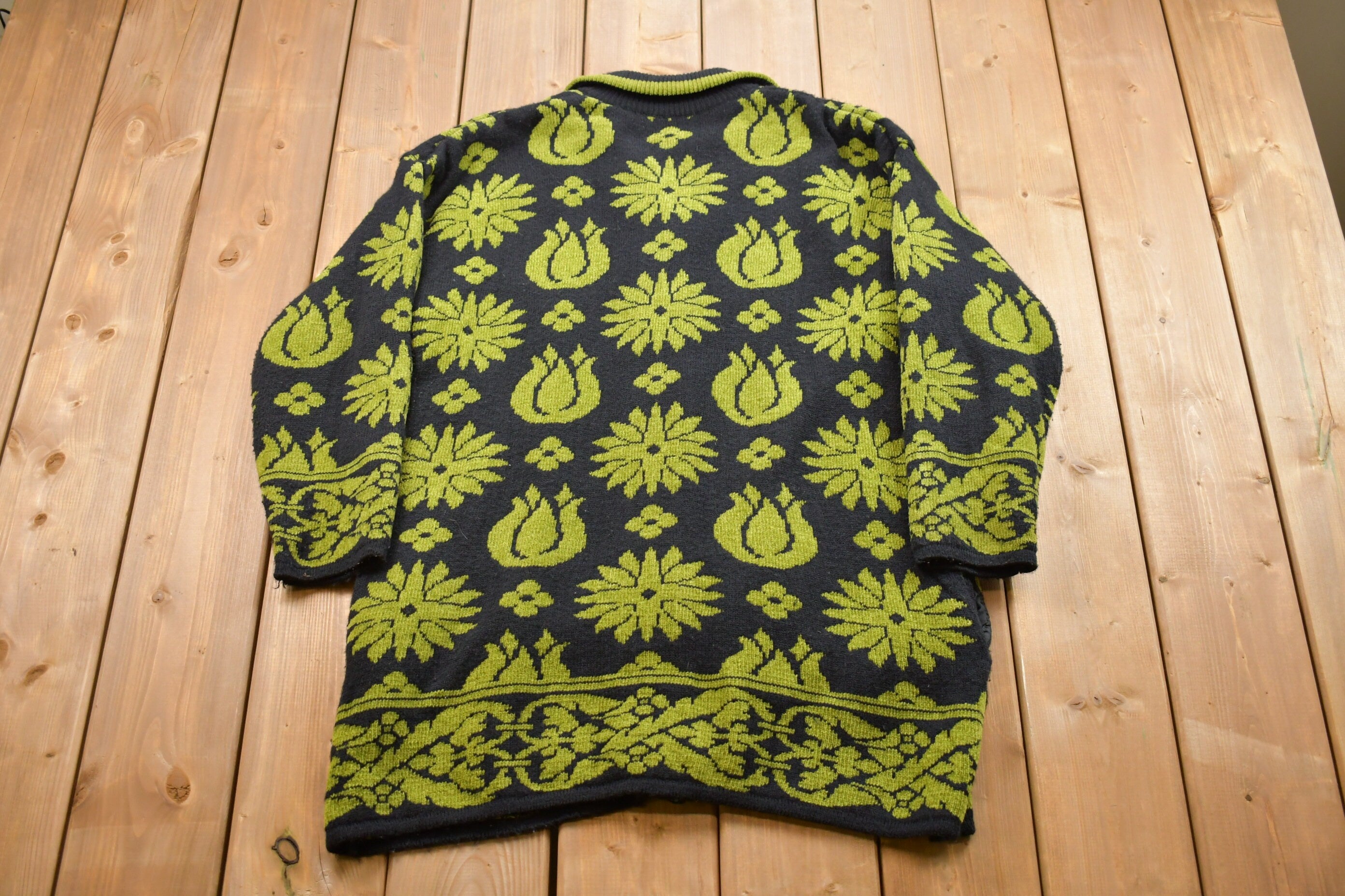 Vintage Knitted Beta's Choice Long Coat