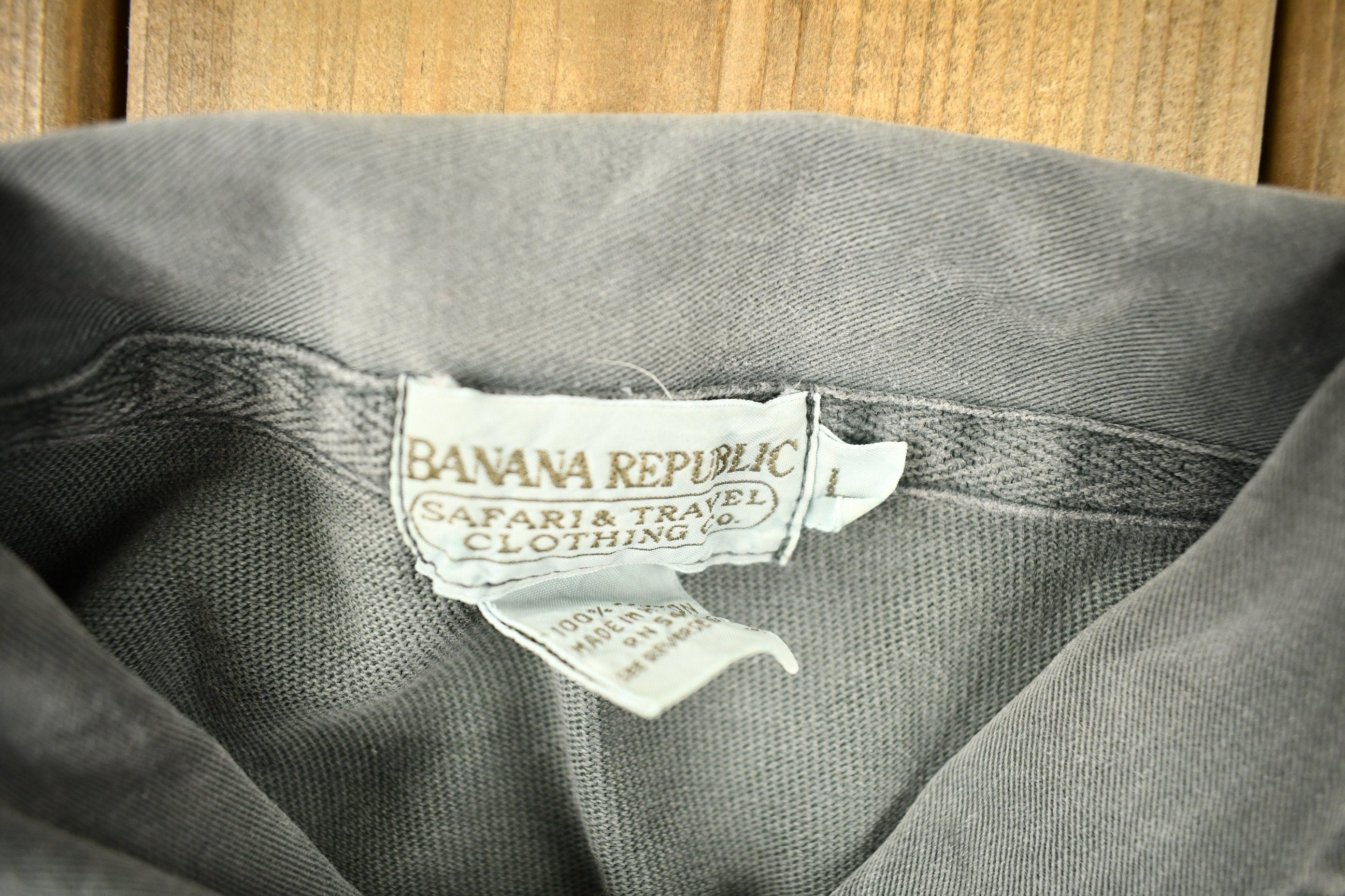 Vintage 1990s Banana Republic Striped Rugby Sweatshirt